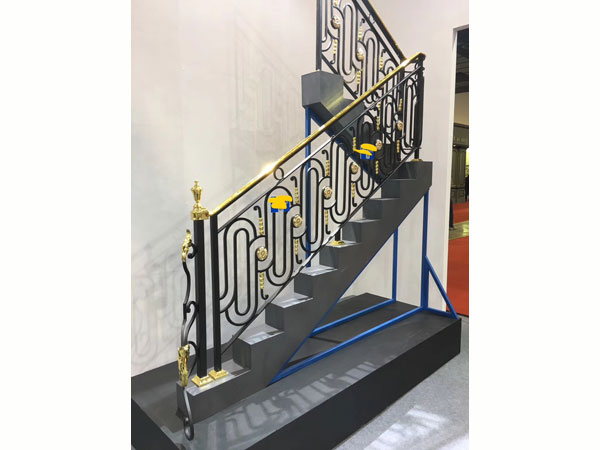 ES-KL980款式 鐵藝樓梯扶手效果圖 